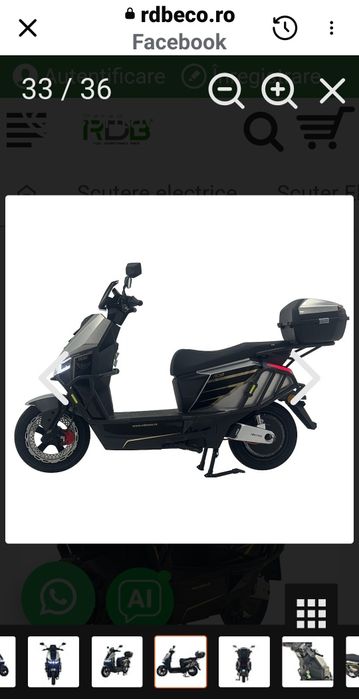 Vând scuter electric rac plus nou nouț