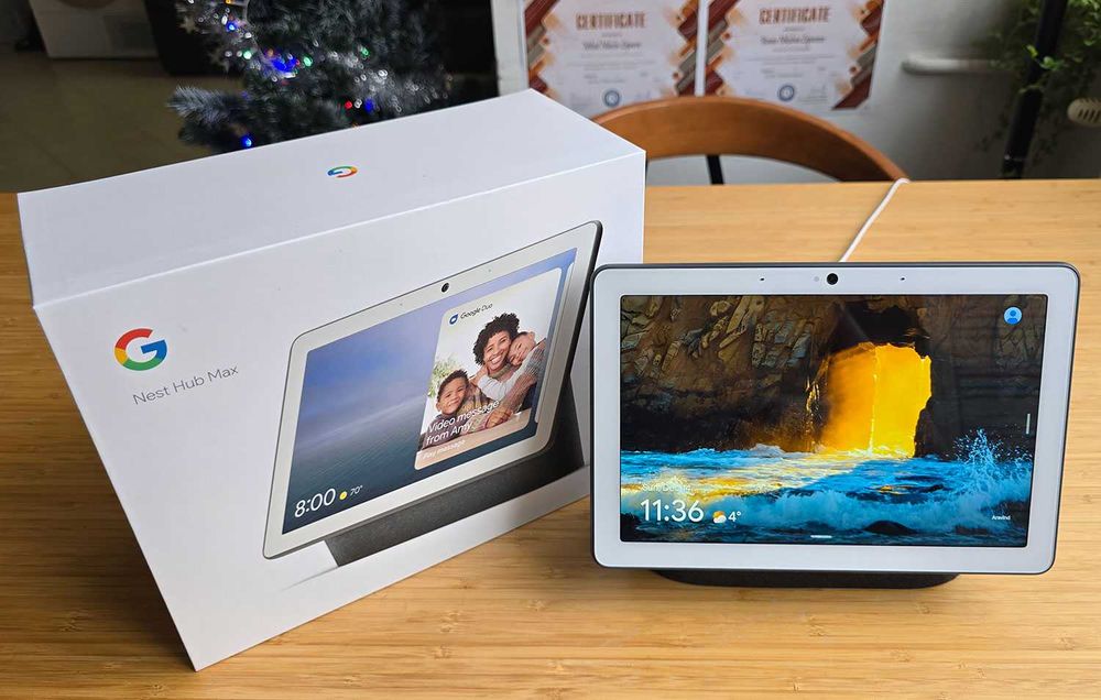 Google Nest Hub Max колонка с таблет - Черен