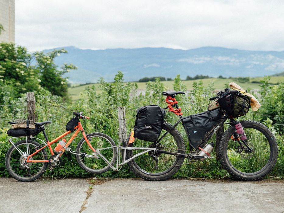 Dispozitiv tractare bicicleta