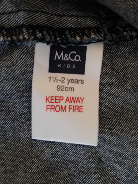 Дънкова рокля 2 бр. за бебе  12-18 м.