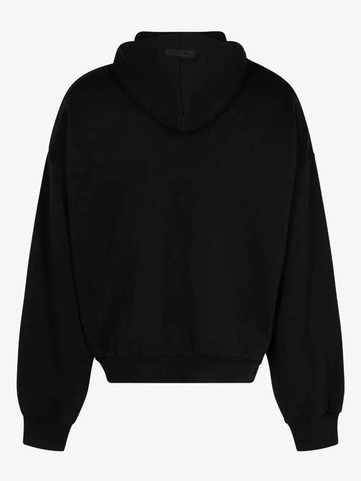 FEAR OF GOD ESSENTIALS Black on Black Oversized Hoodie