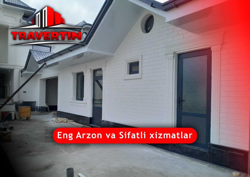 Travertin tosh|narxi|lak|fasad|ustalari|Marmareno|Kartamero|Atachento