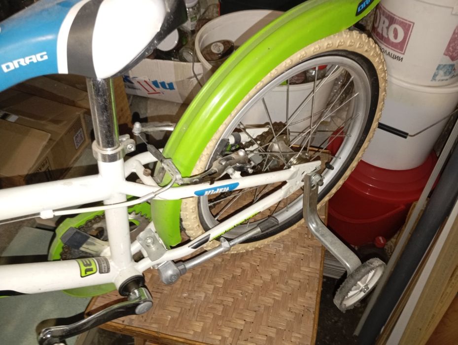 Детски велосипед Drag rush  18цола комплект с помощни колела