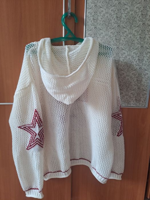 Худи с ажурной вязкой