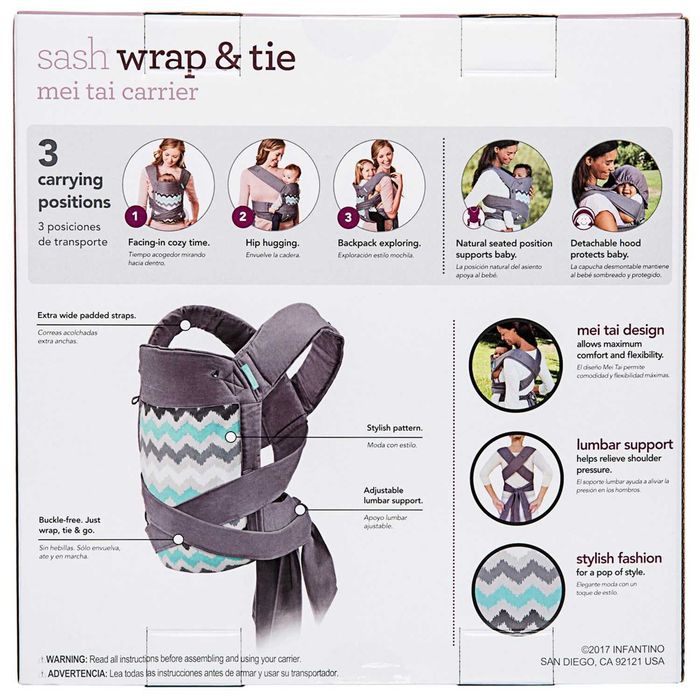 NOU! Marsupiu bebe Infantino Sash Wrap 3 IN 1