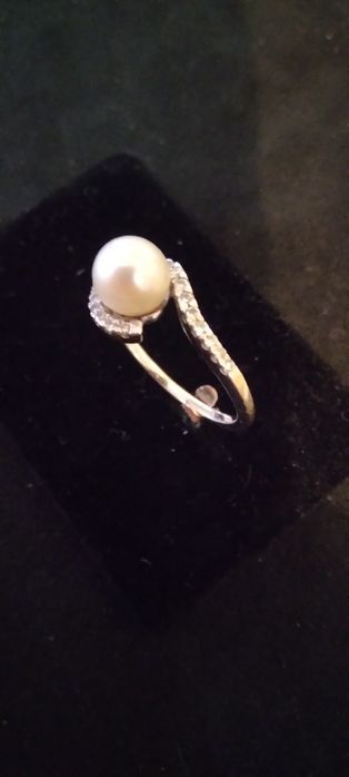 Inel dama cu perla 18k