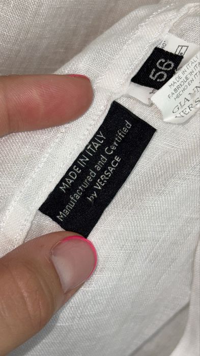 Versace бяла риза