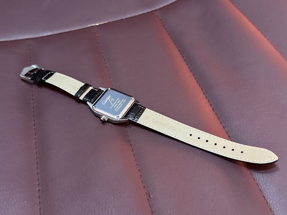 Нов Cartier Santos Часовник с Кожена Каишка