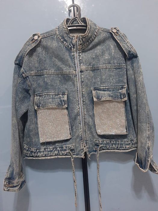 Куртка с пухом белый