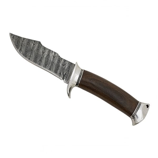 Cutit de vanatoare, DEPOX®, 24 cm, maner lemn, maro