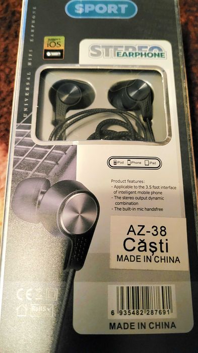 Casti audio cu fir