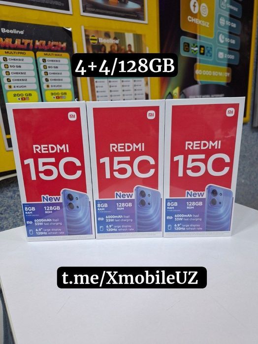 Redmi 15C 128GB sotiladi