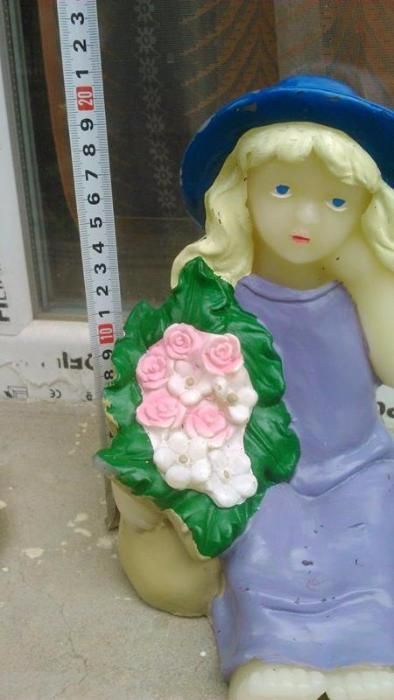 Светеща восъчна фигура дама цветя пано статуя кукла дете играчка кукла