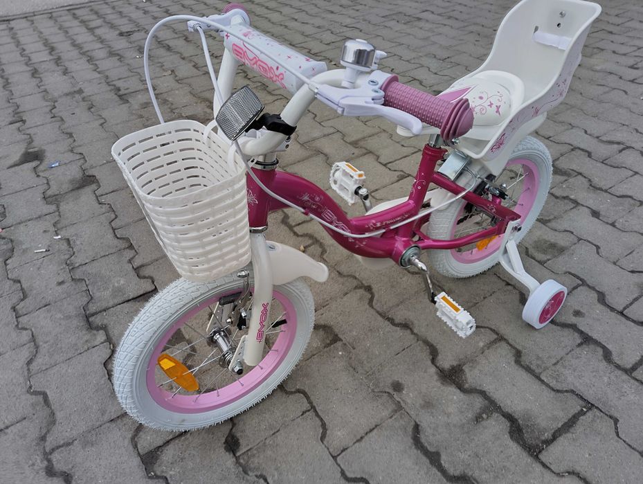 X Детски велосипед 14" FLOWER розов