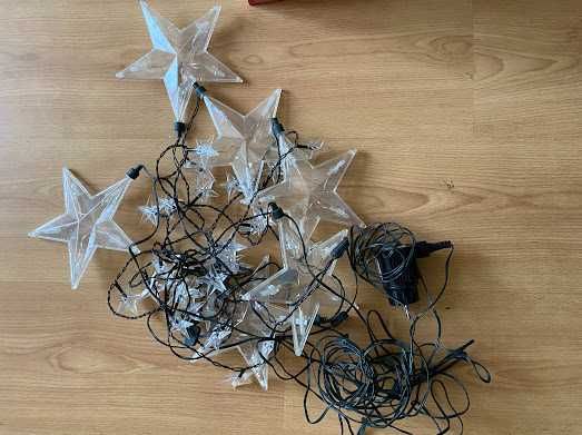 Коледни лампички звезди