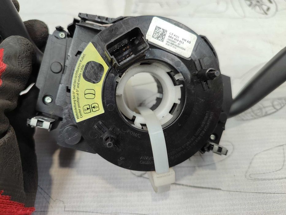 Ansamblu manete comenzi volan + spiră Skoda Fabia Mk2 (5J) 6R0953501E 2012 / [2007-2014] / (5B3)