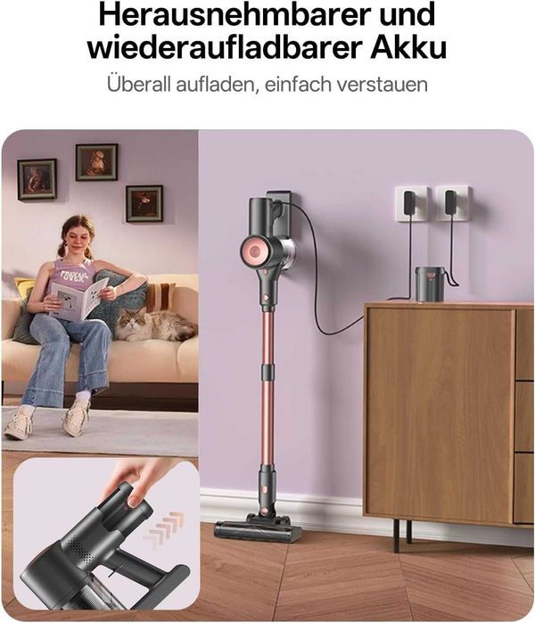 Aspirator vertical cu acumulator Vexilar V10PRO 45000Pa/450W sigilat