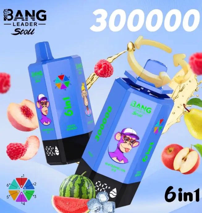 Vape 300k puffs, 6 arome in 1