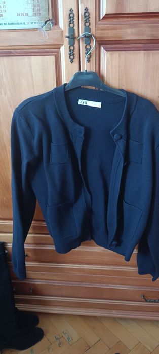 Плетено яке бомбър Зара