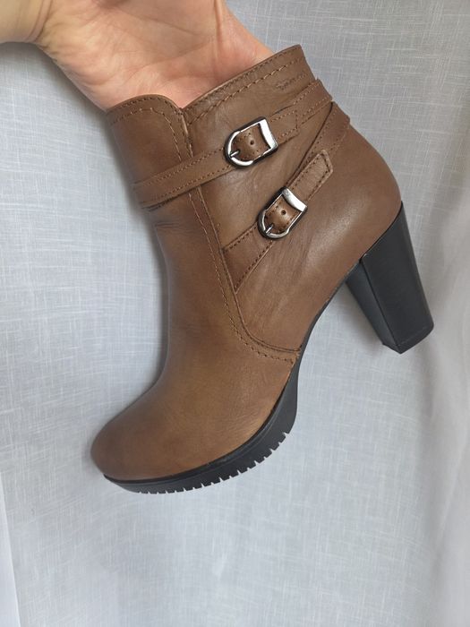 Botine Tamaris cu toc inalt din piele