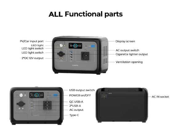 Power Station 800W 512Wh LiFePO4 | Батерия 220V | Къмпинг, UPS