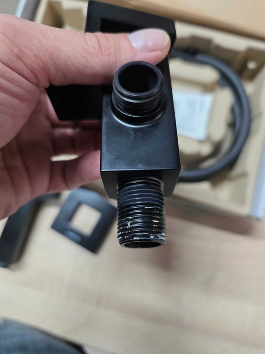 Hansgrohe - Ventil de perete cu duș manual de bideu, negru mat 29231670