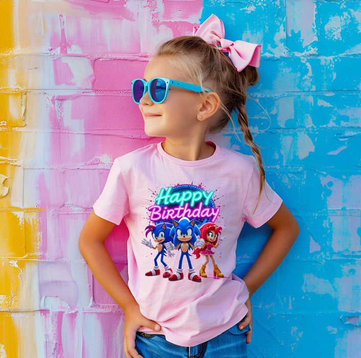 Детски тениски, Рожден ден, Соник, Sonic
