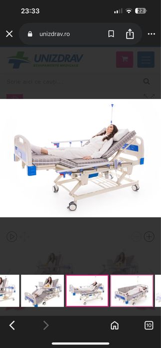 Vand  Pat electric rabatabil cu saltea Multibed