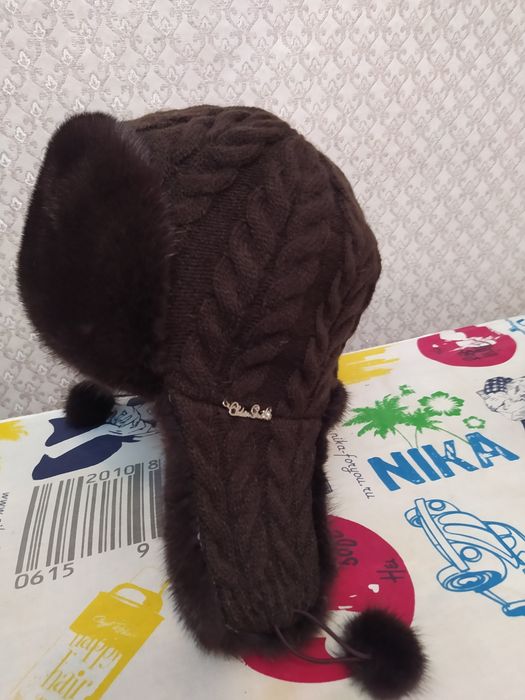 Женская шапка ушанка