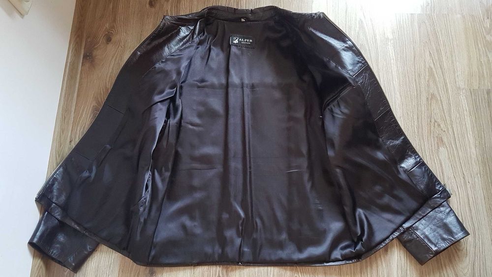 Яке от 100% Естествена Кожа "Alper Leather" - като ново, размер "Л"