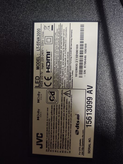 JVC плазма за части