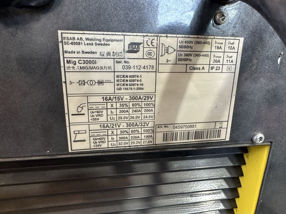 Aparat de sudura ESAB 300 amperi