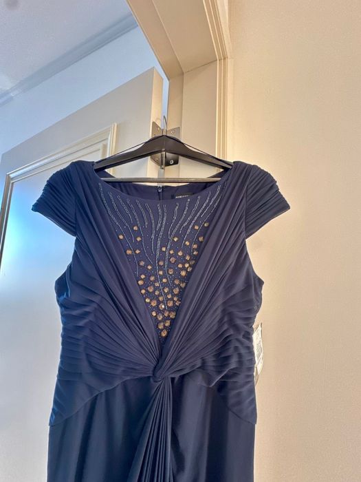 Платье вечернее синего цвета, размер 46-48