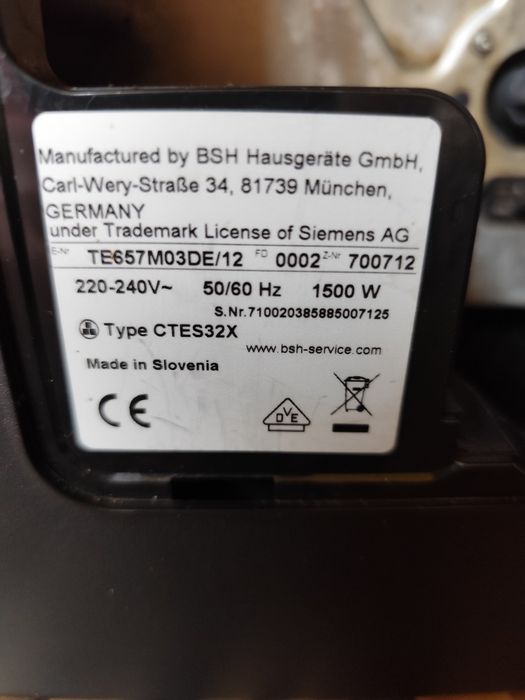 Aparat de cafea cu boabe EQ.6. S 700