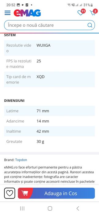 Camera externa termoviziune Topdon