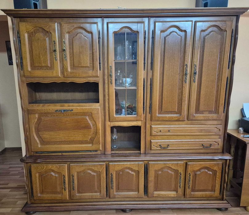 Biblioteca lemn masiv, stare f buna