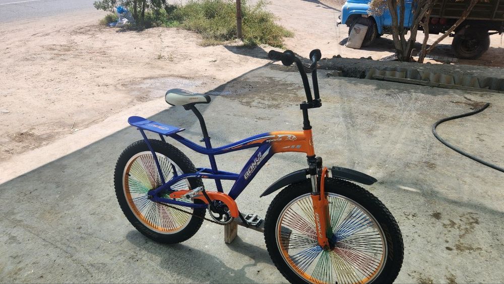 Bonvi velosiped sotladi