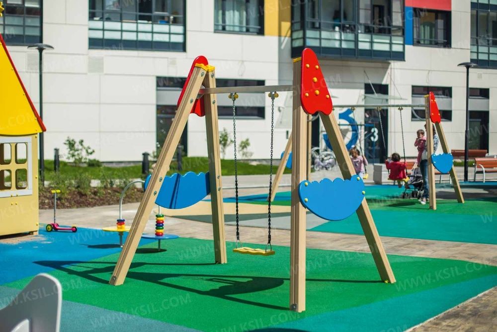 Детские площадки KSIL Болалар майдончаси для Детских Садов карусели