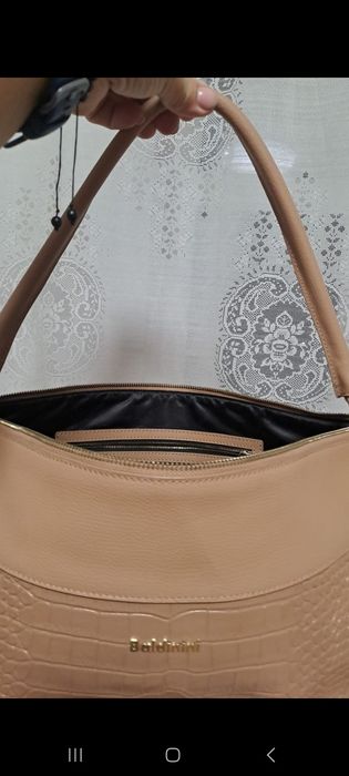 Geantă de piele Baldinini