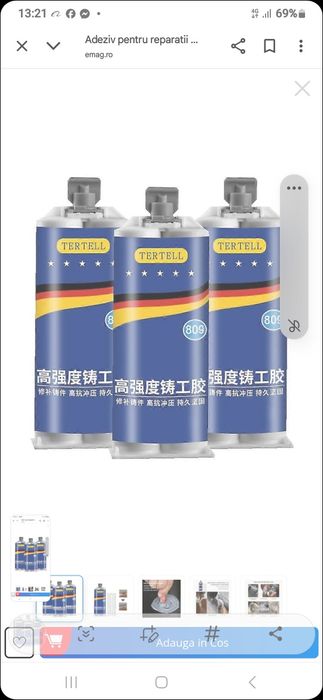 Vand adeziv  de lipit absolut  orce set 2 tuburi A +B