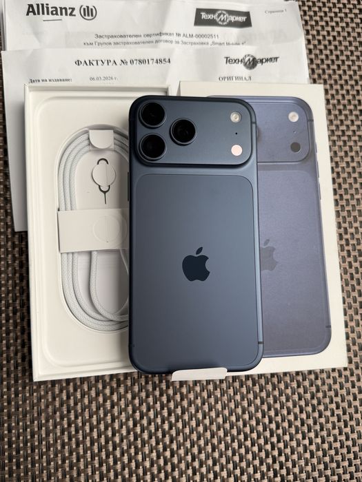 НОВ!512Gb 24м ЗАСТРАХОВКА + ГАРАНЦИЯ iPhone 17 Pro Max Deep Blue