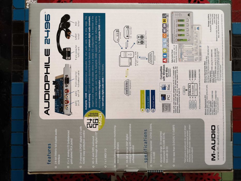 Placa de sunet M-AUDIO Audiophile 2496
