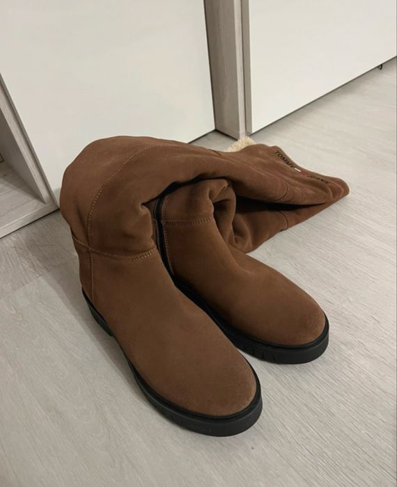 Cizme de piele Tommy Jeans