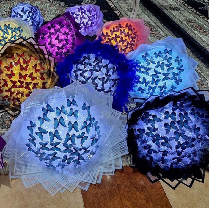 Мандарин букеты Букет из бабочки и шарики ест