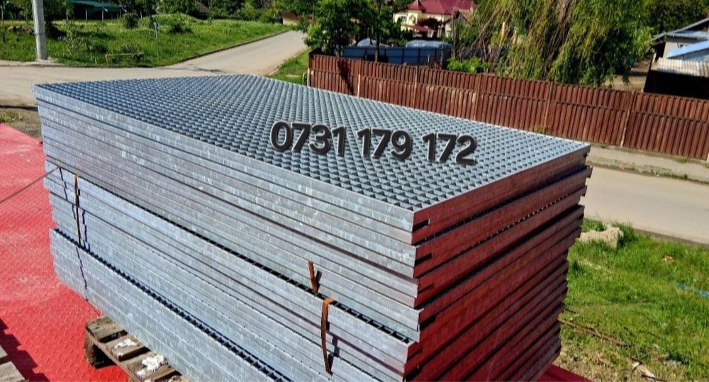Gretare si trepte zincate metalice