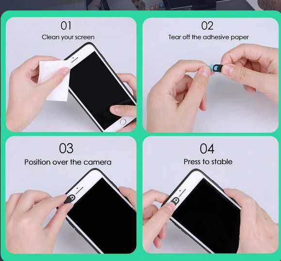 Anty-Spy капаче за камера. Капак за покриване на камера.