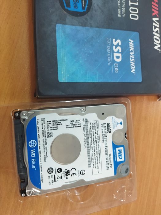 Western Digital (WD) Blue емкостью 500 ГБ.
