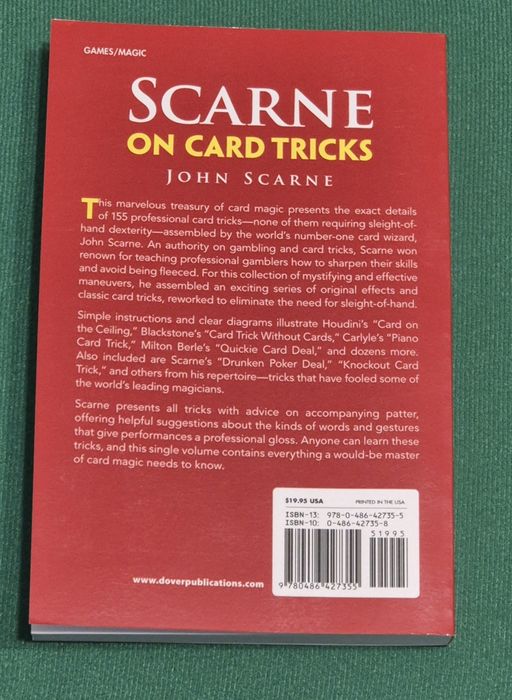 Книги - фокуси с карти - Marlo Baker Scarne Earick card tricks magic