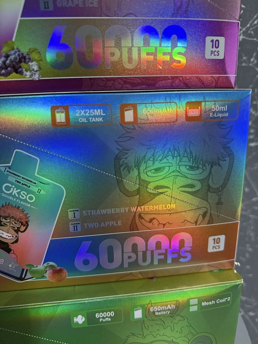 Vape 60000 pufuri 2 in 1 arome