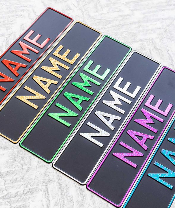 Placuta Personalizata cu nume litere cifre logo profesional in relief